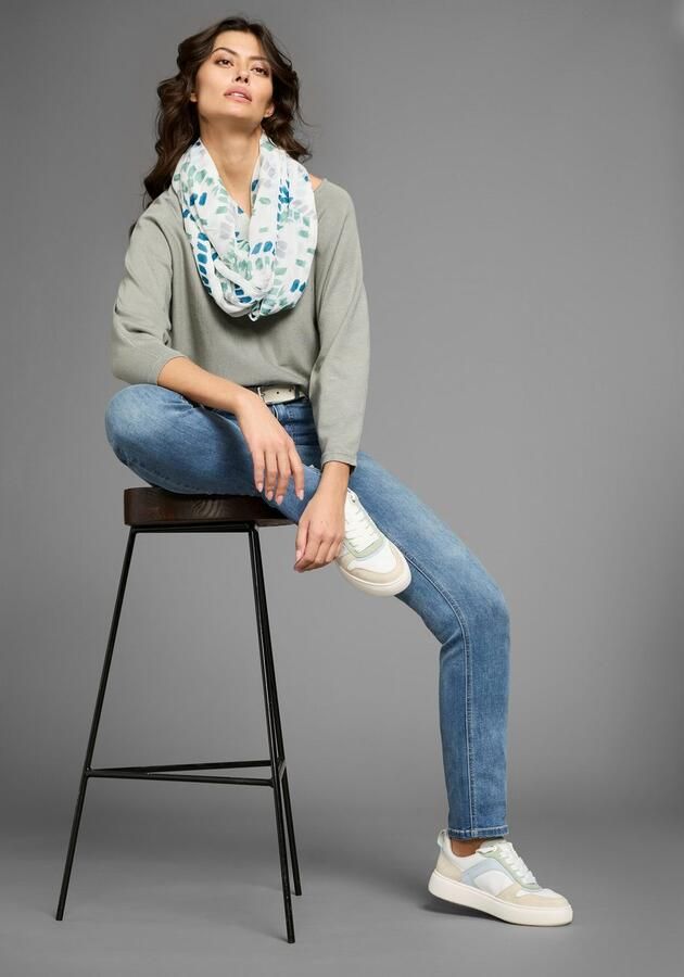 Laura Scott Colsjaal met penseel-tupfen-alloverdruk nieuw - Foto 2