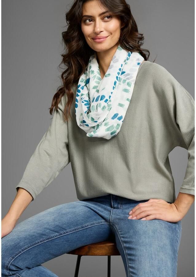 Laura Scott Colsjaal met penseel-tupfen-alloverdruk nieuw - Foto 3