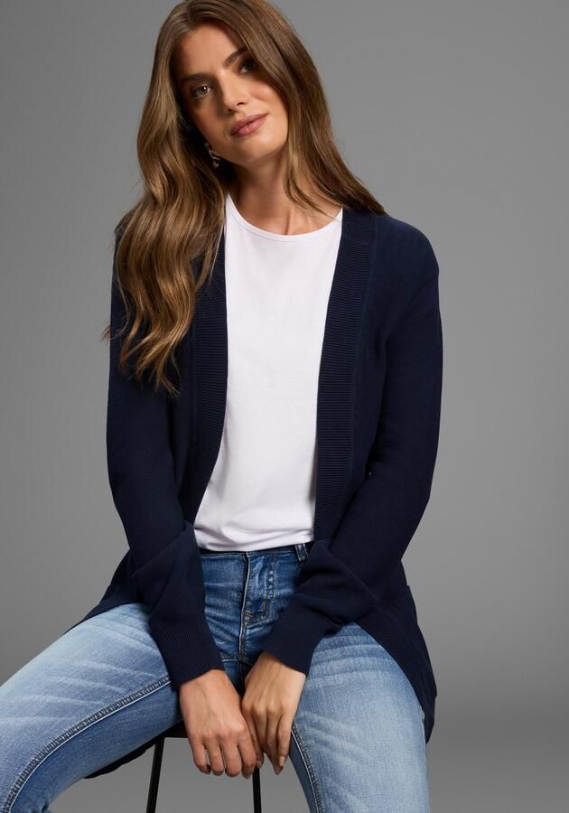 Laura Scott Vest Fijn breisel perfect voor de overgang in Otto rib met zakken - Foto 7