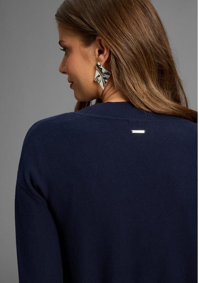 Laura Scott Vest Fijn breisel perfect voor de overgang in Otto rib met zakken