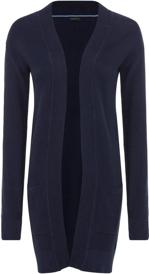 Laura Scott Vest Fijn breisel perfect voor de overgang in Otto rib met zakken - Foto 6