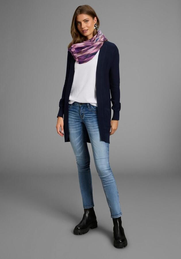 Laura Scott Vest Fijn breisel perfect voor de overgang in Otto rib met zakken - Foto 5