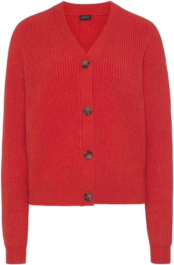 Laura Scott Vest Grofgebreid in modieuze korte vorm - Foto 6