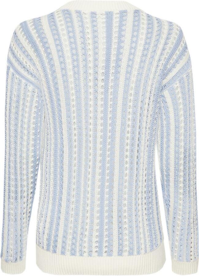 Laura Scott Vest met strepen en trendy ajourpatroon - Foto 2