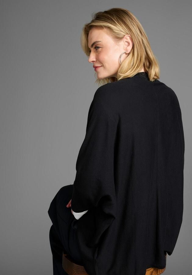 Laura Scott Vest oversized met sluiting en 3 4 mouwen - Foto 3