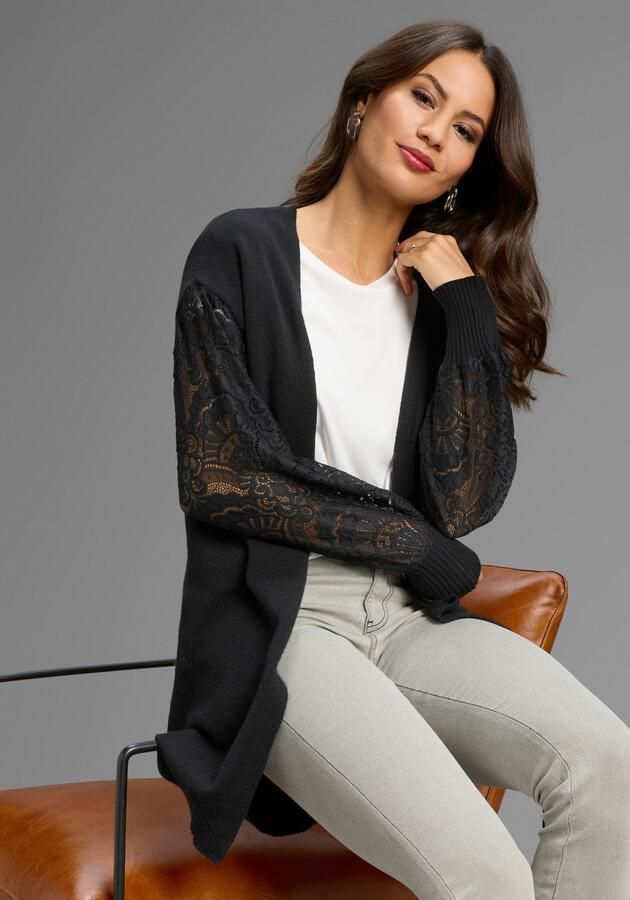 Laura Scott Vest zacht winterbreisel met vrouwelijke kanten mouwen nieuwe collectie - Foto 6