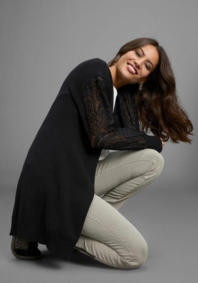 Laura Scott Vest zacht winterbreisel met vrouwelijke kanten mouwen nieuwe collectie - Foto 4