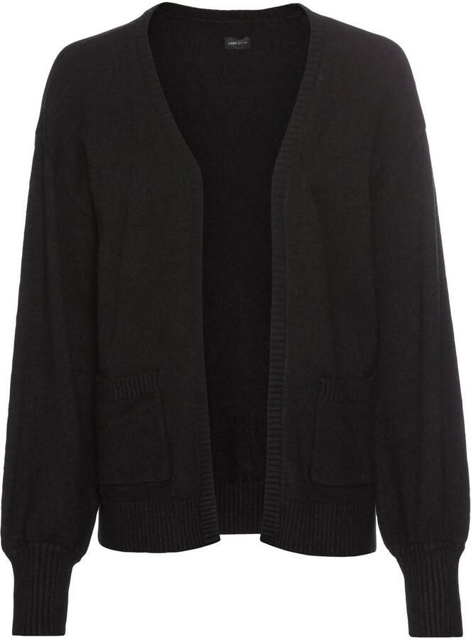 Laura Scott Vest zachte overgangsbreisel in casual open vorm