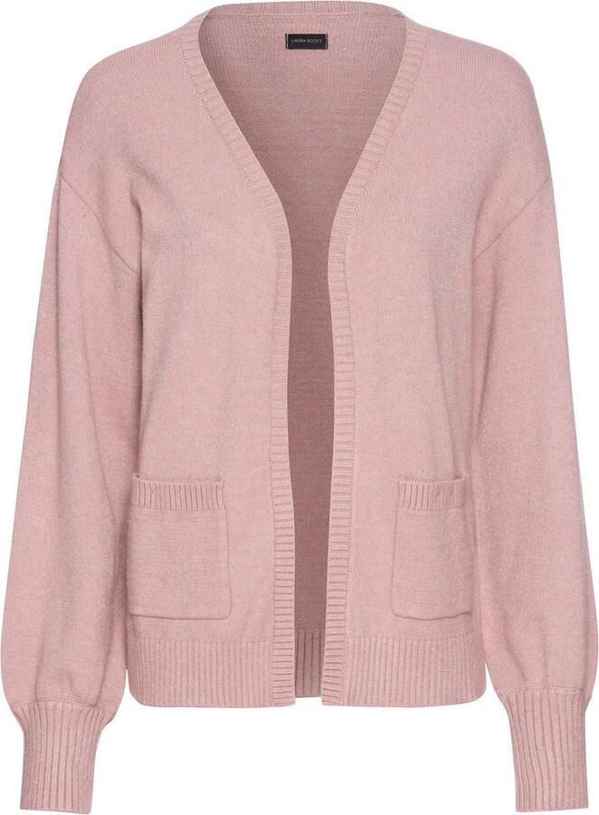 Laura Scott Vest zachte overgangsbreisel in casual open vorm