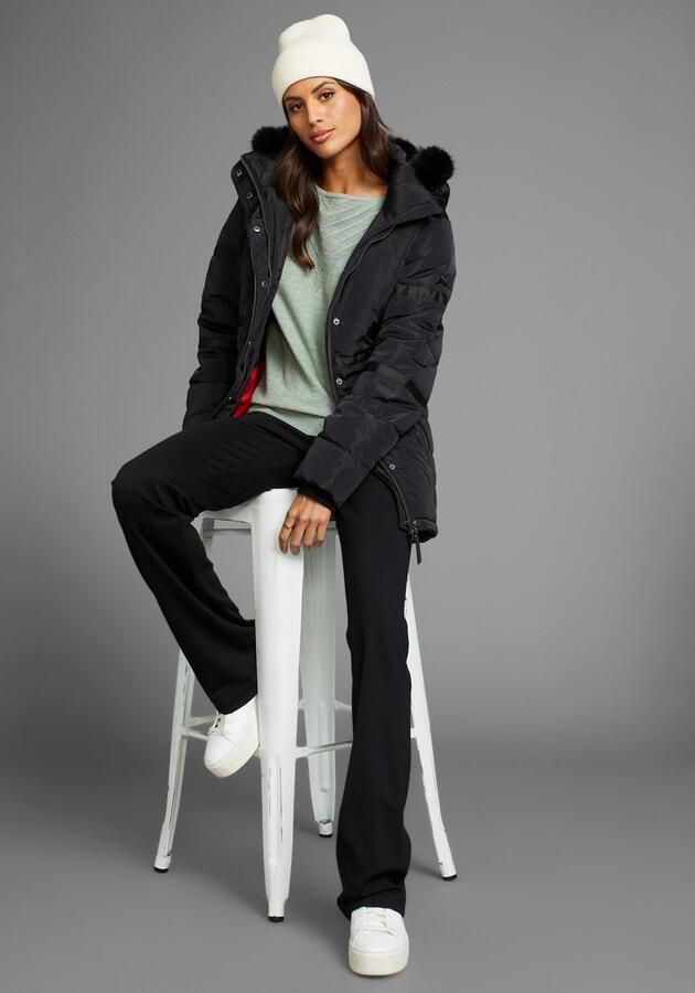Laura Scott Winterjack met een afneembare capuchon en imitatiebont - Foto 4