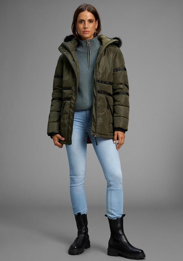 Laura Scott Winterjack met een afneembare capuchon en imitatiebont - Foto 3
