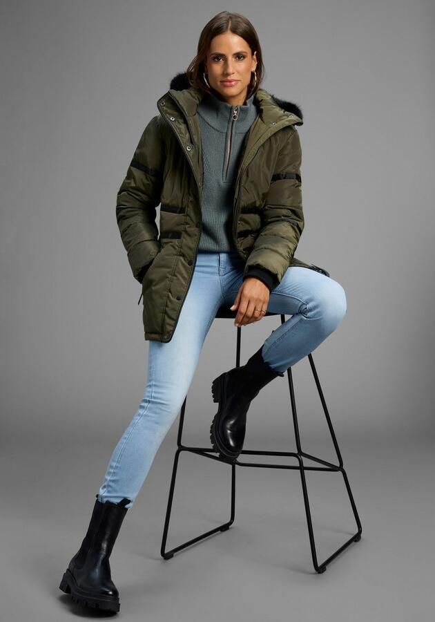 Laura Scott Winterjack met een afneembare capuchon en imitatiebont - Foto 4