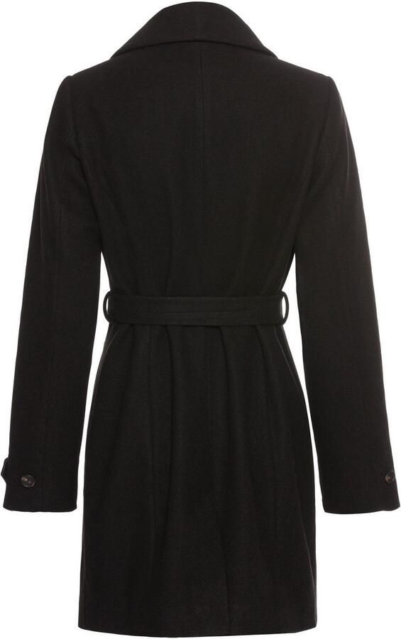 Laura Scott Wollen jas met reverskraag en riem (2-delig) - Foto 3