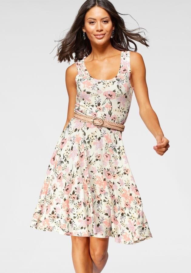 Laura Scott Zomerjurk figuurvolgende pasvorm feminiene stijl van viscosemix - Foto 6