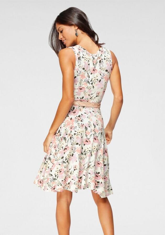 Laura Scott Zomerjurk figuurvolgende pasvorm feminiene stijl van viscosemix - Foto 3