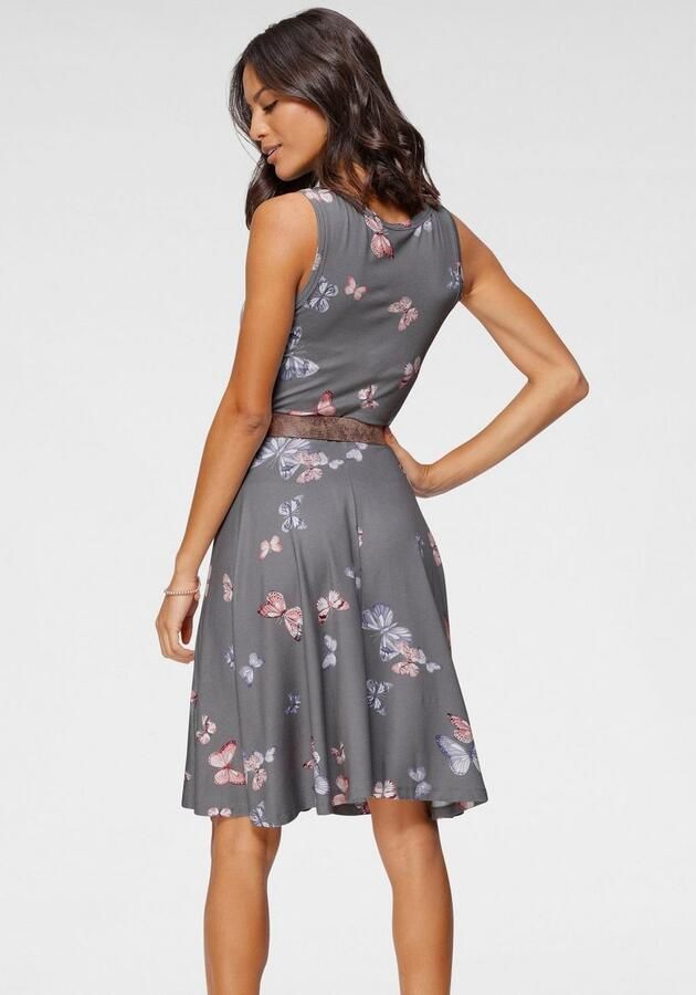 Laura Scott Zomerjurk figuurvolgende pasvorm feminiene stijl van viscosemix - Foto 3