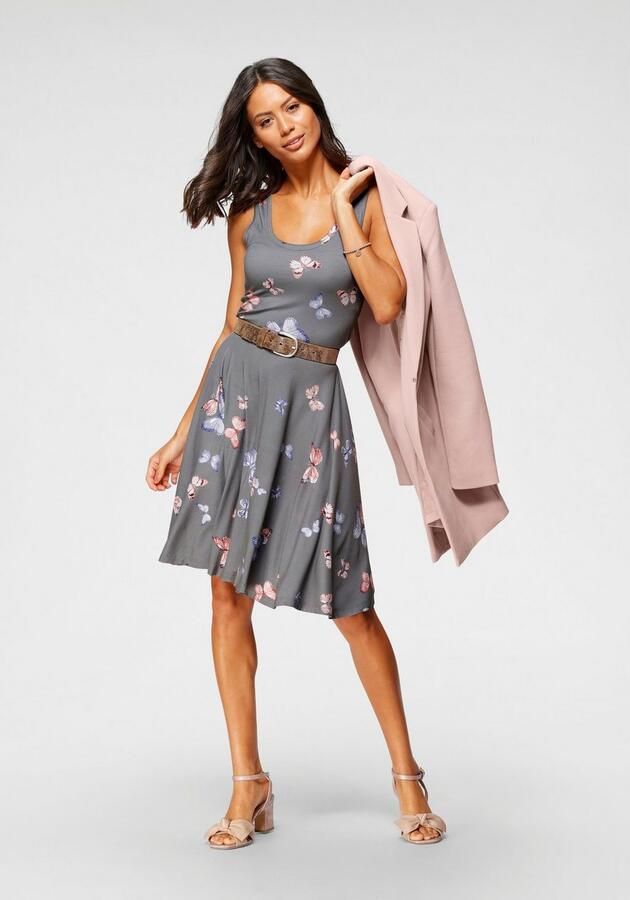 Laura Scott Zomerjurk figuurvolgende pasvorm feminiene stijl van viscosemix - Foto 4