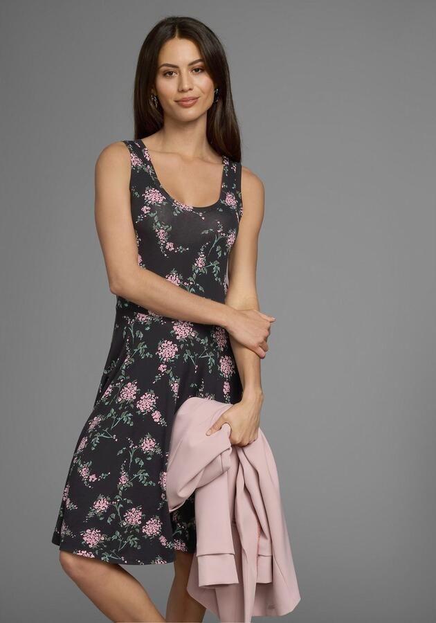 Laura Scott Zomerjurk figuurvolgende pasvorm feminiene stijl van viscosemix - Foto 5