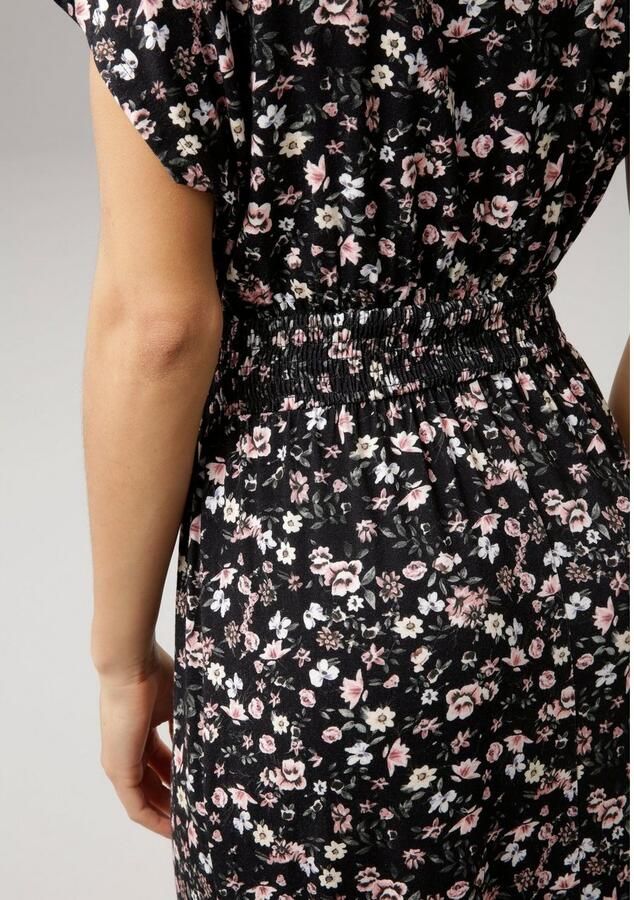 Laura Scott Zomerjurk kuitlang elegant van viscosemix mouwloos gebloemd - Foto 3