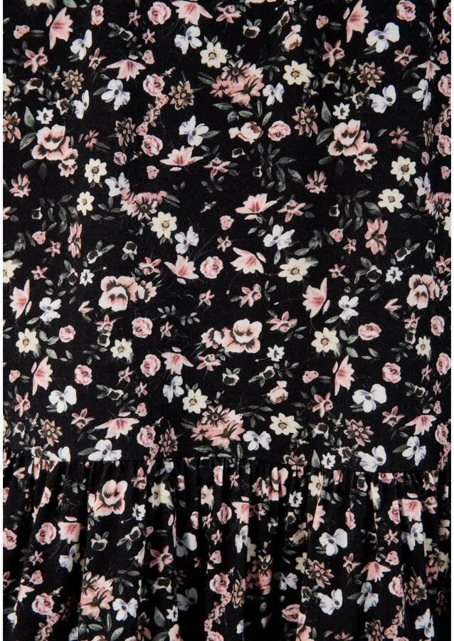 Laura Scott Zomerjurk kuitlang elegant van viscosemix mouwloos gebloemd