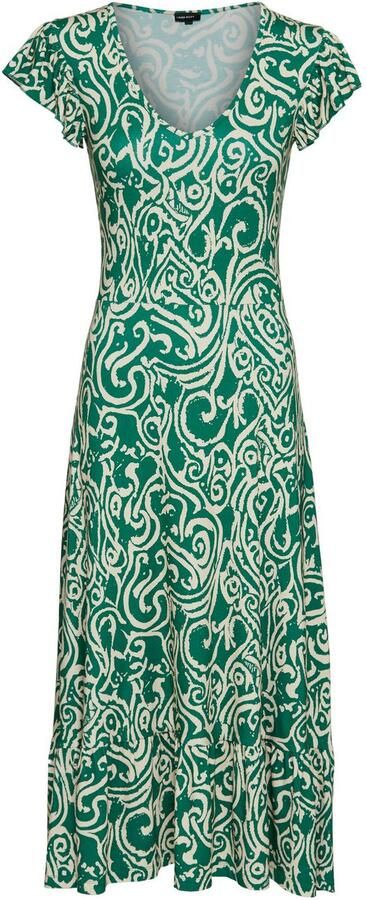 Laura Scott Zomerjurk met alloverprint & licht gerimpelde vleugelmouwen - Foto 5