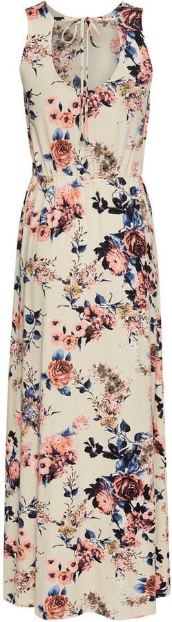 Laura Scott Zomerjurk met hoge ronde hals aan de voorkant en diepe hals aan de achterkant maxijurk - Foto 5