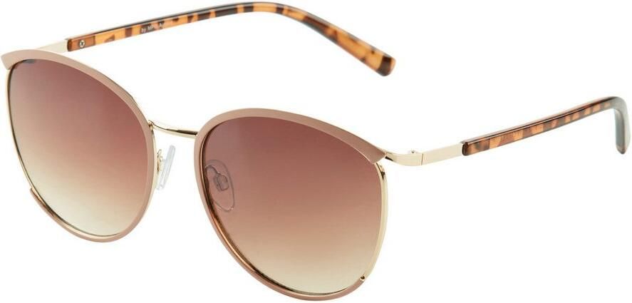 Laura Scott Zonnebril met goudkleurige volle rand en roze halfrand nieuw - Foto 7