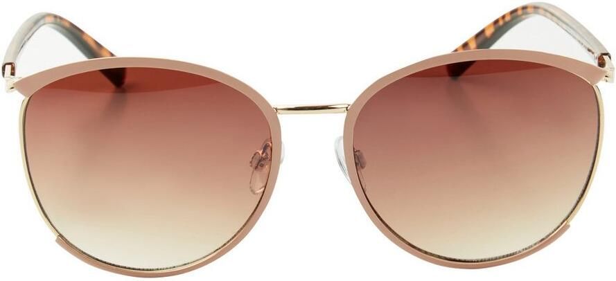 Laura Scott Zonnebril met goudkleurige volle rand en roze halfrand nieuw - Foto 6