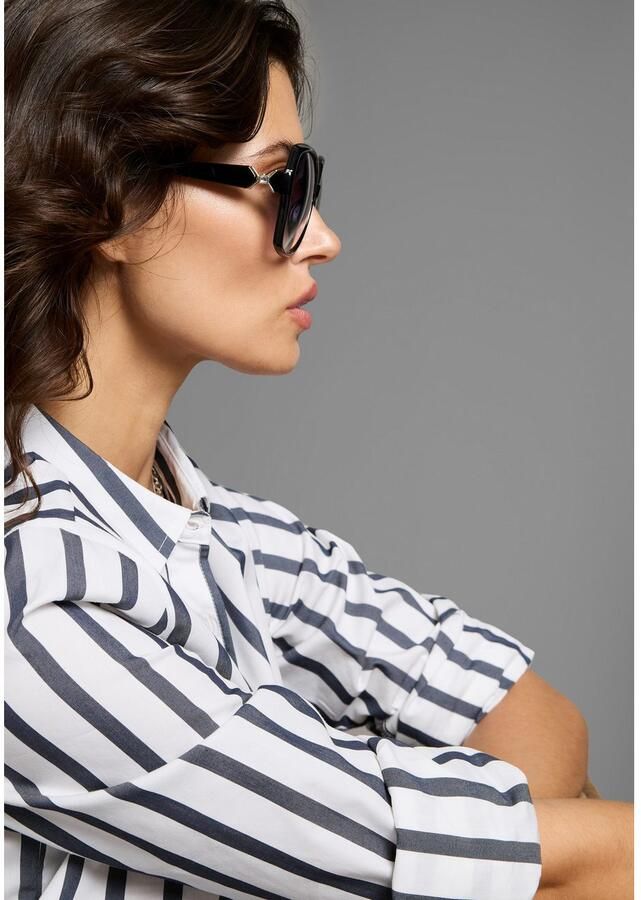 Laura Scott Zonnebril voor dames met subtiele siersteen op de beugel nieuw