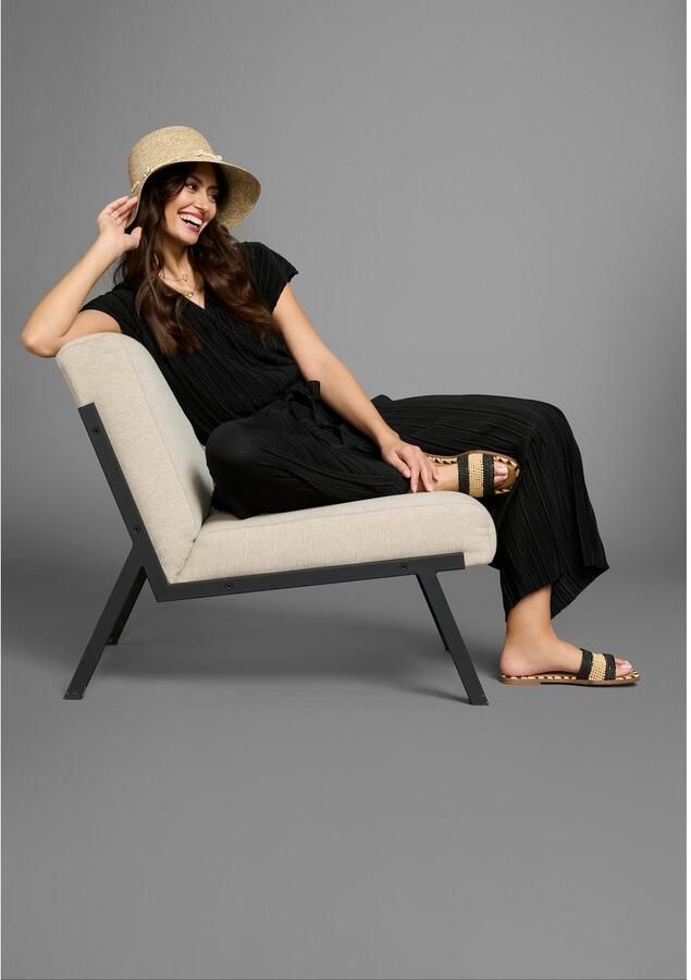 Laura Scott Jumpsuit met geweldige plissé-effect