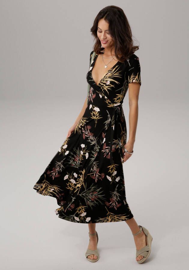 Laura Scott Midi-jurk in wikkellook