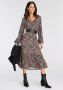 Laura Scott Midi-jurk met bloemmotief - Thumbnail 1