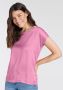 Laura Scott Shirtblouse van satijn en jersey - Thumbnail 1