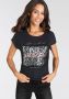 Laura Scott T-shirt met modieuze folieprint - Thumbnail 1