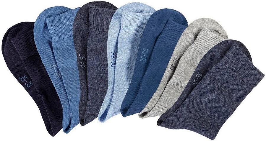 Lavana Basic sokken met knelvrije boord (set 7 paar) - Foto 5