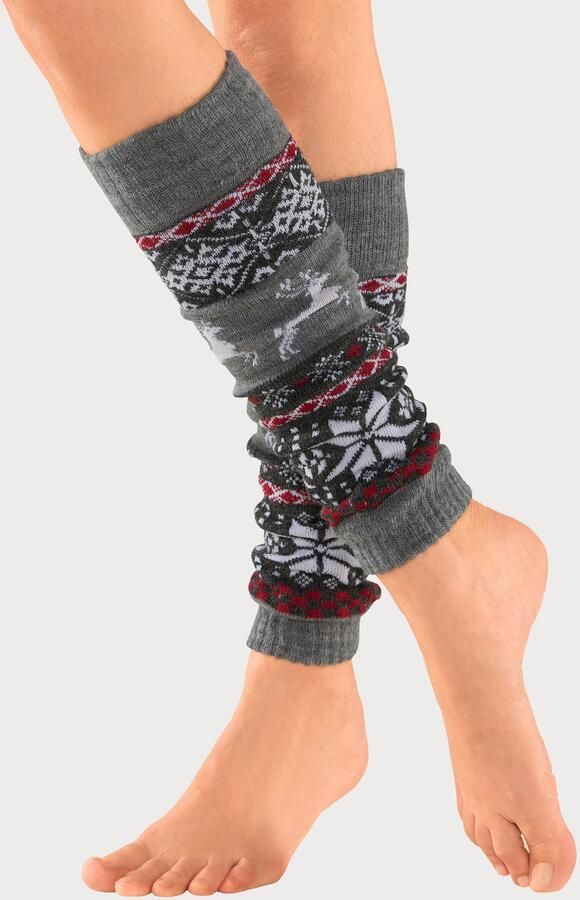 Lavana Beenwarmers met ingebreide motieven (set) - Foto 6