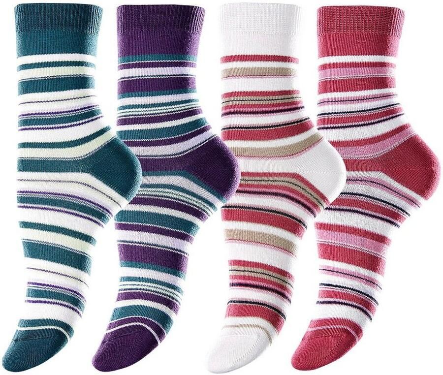 Lavana Sokken met streepdessin (set 4 paar) - Foto 2