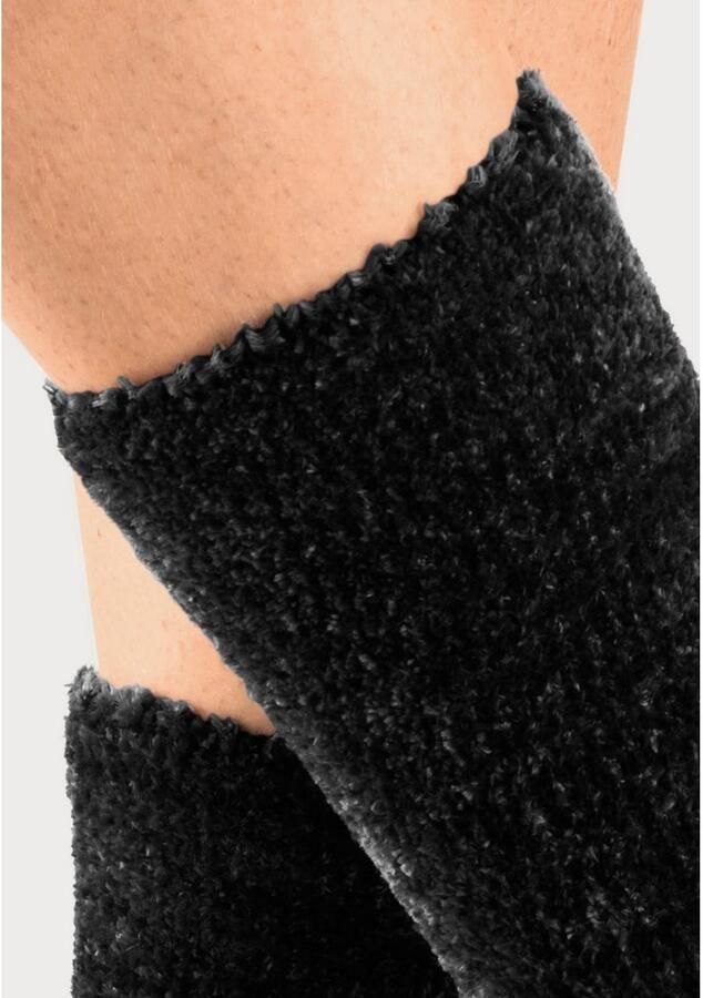 Lavana Wellness-sokken Bedsokken Bed sokken van zacht licht glanzend chenille garen (set 5 paar)