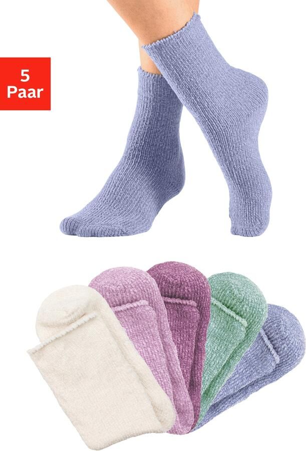 Lavana Wellness-sokken Bedsokken ideaal als bedsokken (set 5 paar) - Foto 7