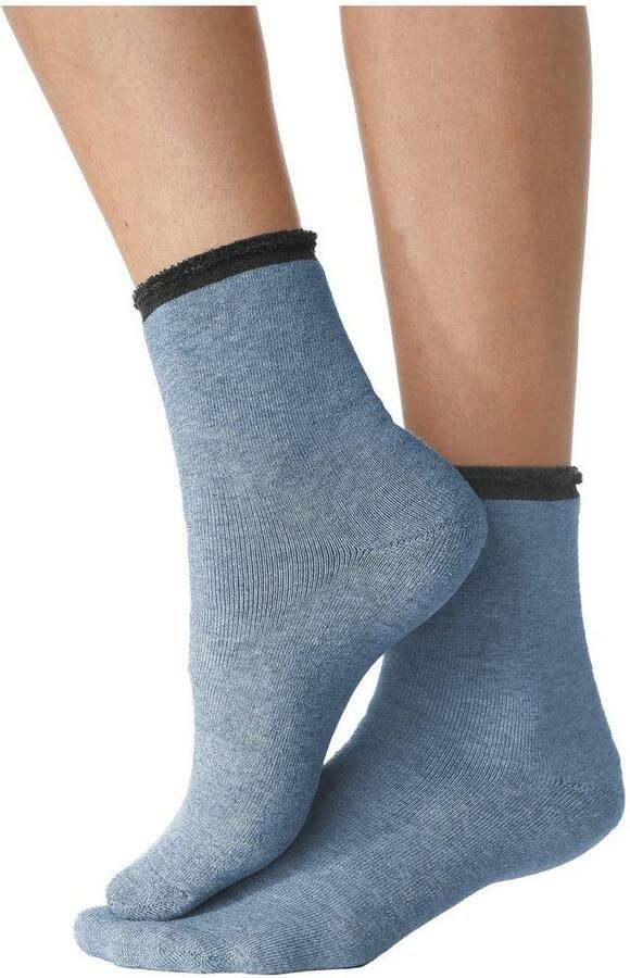 Lavana Wellness-sokken met frottébinnenkant (set 4 paar) - Foto 5