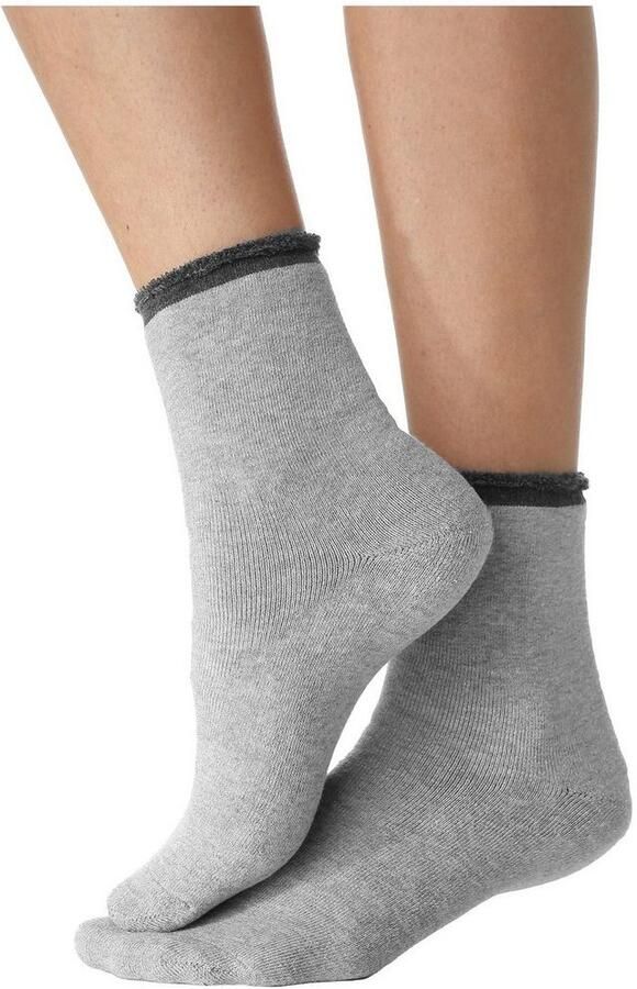 Lavana Wellness-sokken met frottébinnenkant (set 4 paar) - Foto 4