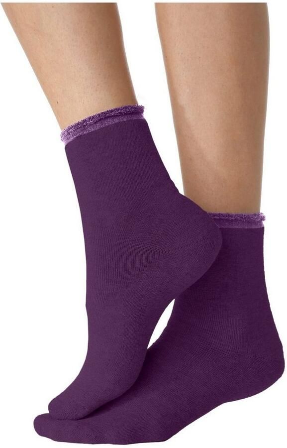 Lavana Wellness-sokken met frottébinnenkant (set 4 paar) - Foto 4