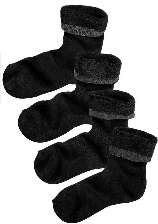 Lavana Wellness-sokken met frottébinnenkant (set 4 paar) - Foto 2