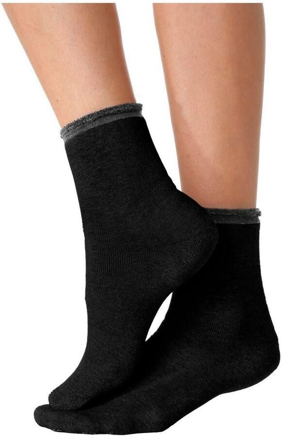 Lavana Wellness-sokken met frottébinnenkant (set 4 paar) - Foto 4