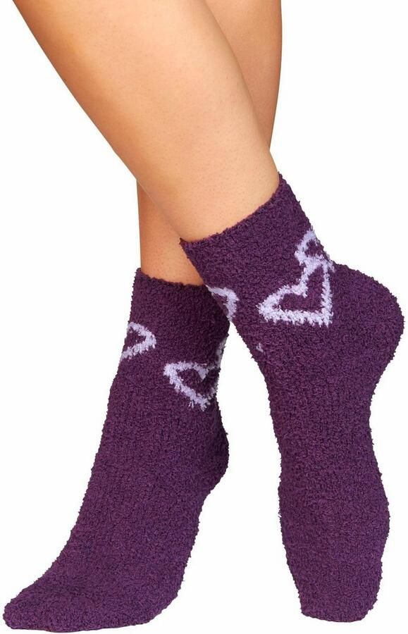 Lavana Wellness-sokken met harten bij de band (set 5 paar) - Foto 3