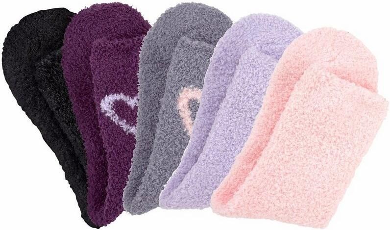 Lavana Wellness-sokken met harten bij de band (set 5 paar) - Foto 6