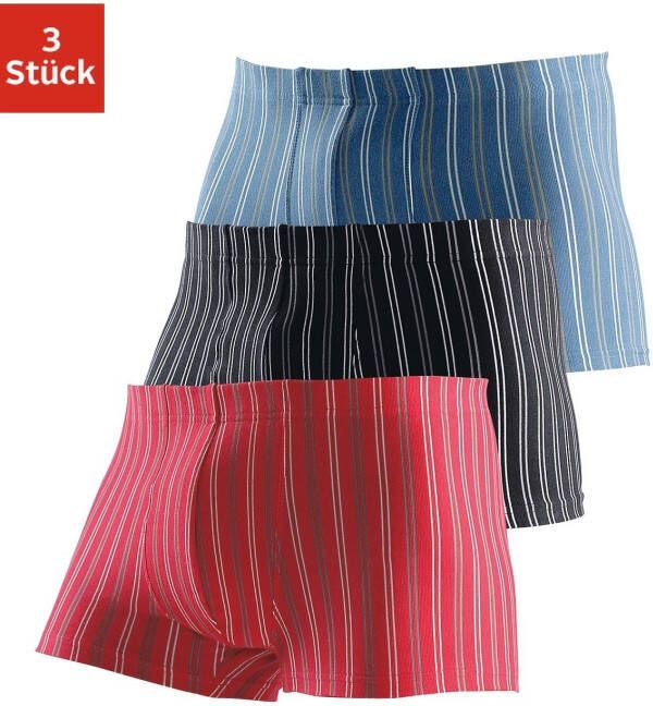 Le jogger Boxershort voor heren met strepen van voorgeverfd garen (set 3 stuks)