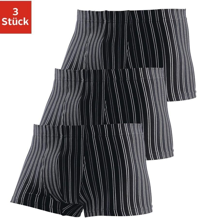 Le jogger Boxershort voor heren met strepen van voorgeverfd garen (set 3 stuks) - Foto 4