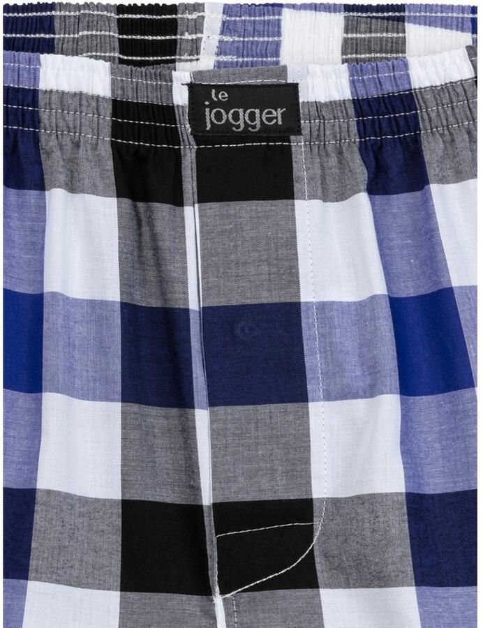 Le jogger Geweven boxershort gekleurd geruit (set 3 stuks)