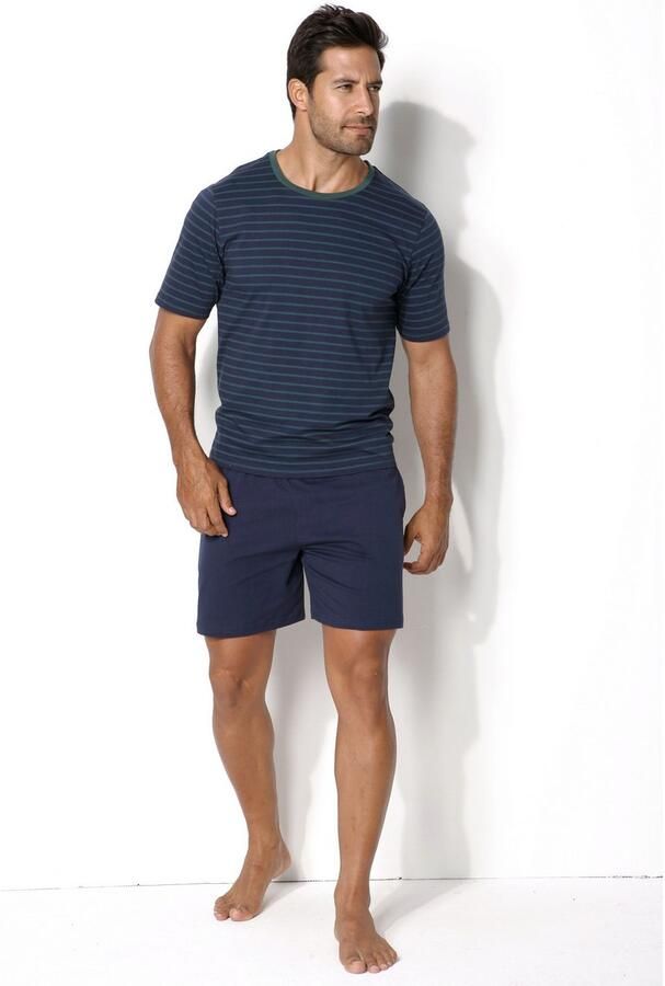 Le jogger Pyjama in streepdesign (4-delig Set van 2)